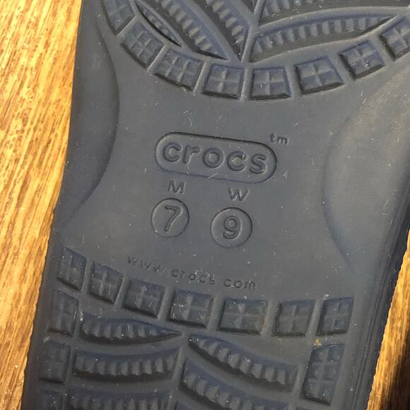 Crocs Classic Slide in Navy Unisex Size Men’s 7 / Women’s 9 - Picture 12 of 12